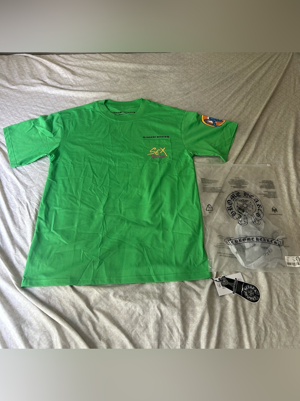 Green Chrome Heart Natty tee